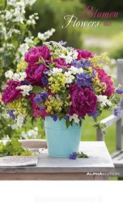 Calendario 2021 Flowers 23,7x34