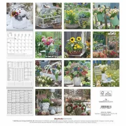 Calendario 2025 Garden & Decoration cm 30x30