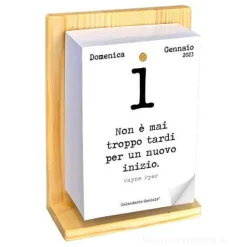 Calendario geniale 2023 con supporto. Leggi ogni giorno una frase per ispirare le tue giornate!