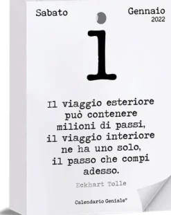 Calendario geniale 2022. Leggi la frase del giorno, condividi i pensieri filosofici di tutti i tempi e risveglia il genio che è in te!
