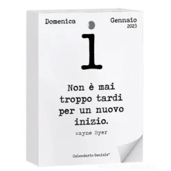 Calendario geniale 2023. Leggi ogni giorno una frase per ispirare le tue giornate!