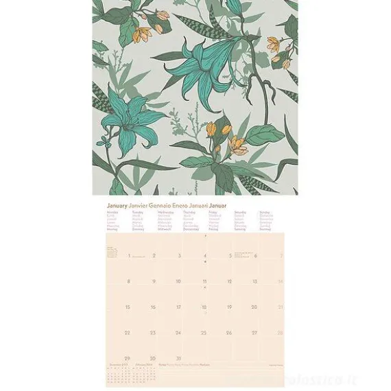 Calendario 2024 GreenLine Floral cm 30x30