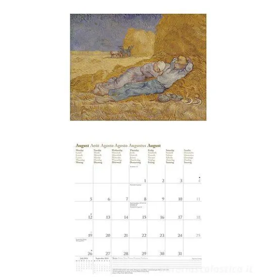 Calendario 2024 Impressionism cm 30x30
