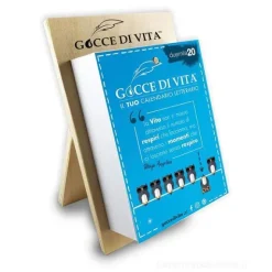 Calendario letterario 2020 Gocce di Vita con supporto in legno
