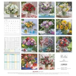 Calendario 2026 Lovely Flowers cm 30x30