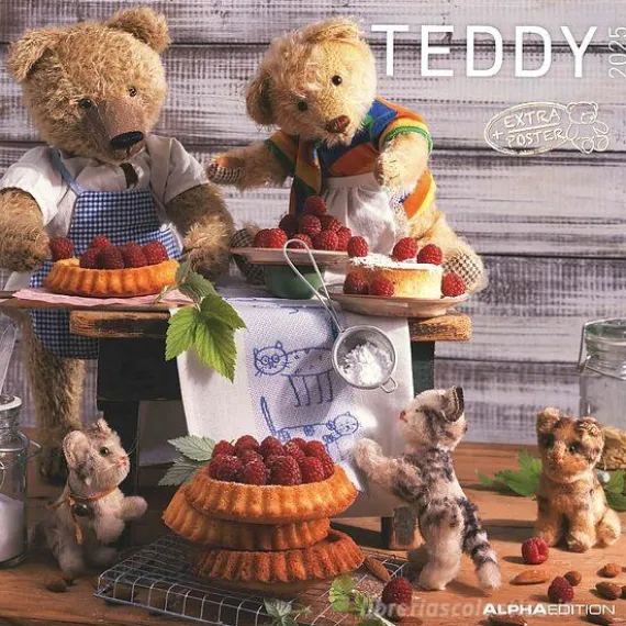 Calendario 2025 Teddy cm 30x30
