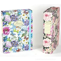Cartella progetti Nature Flowers - 26x34cm - dorso 7cm - con elastico - Pigna