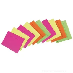 Cartellina a 3 lembi con elastico Neon A3 (colori assortiti)