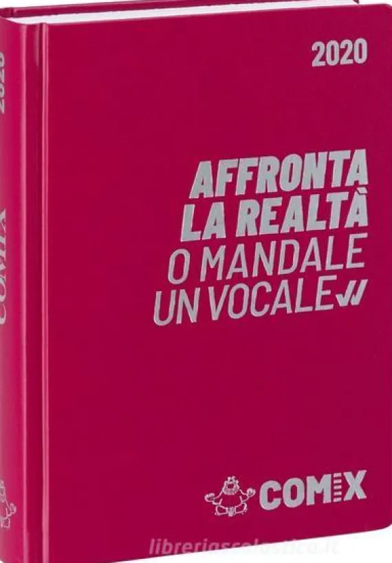 Comix 2019-2020. Agenda 16 mesi. Fucsia e argento