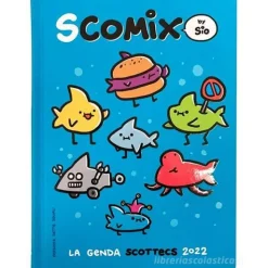 Comix 2021-2022. Agenda 16 mesi medium Scottecs by Sio. Azzurro