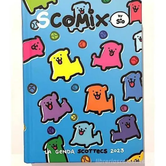 Comix 2022-2023. Agenda 16 mesi medium Scottecs by Sio. Azzurro