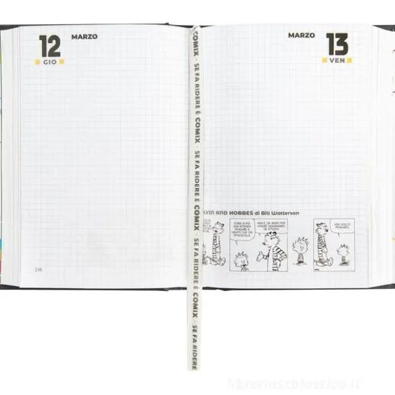 Comix 2025-2026. Agenda 16 mesi mignon plus. Nero e bianco