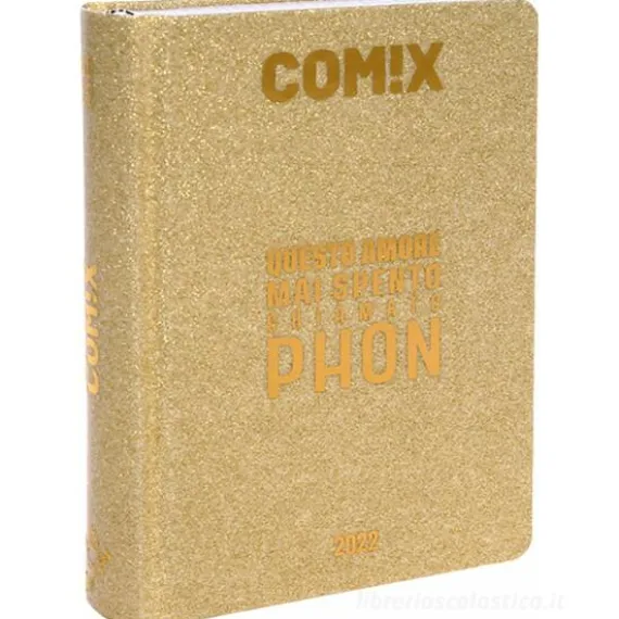 Comix 2021-2022. Agenda 16 mesi mignon plus. Oro glitter