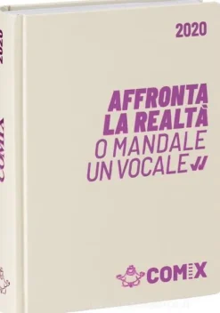 Comix 2019-2020. Agenda 16 mesi mini. Bianco e fucsia