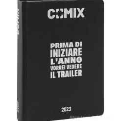 Comix 2022-2023. Agenda 16 mesi mini. Nero e argento