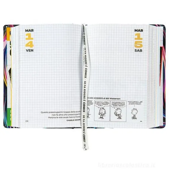 Comix 2024-2025. Agenda 16 mesi mini. Swirls