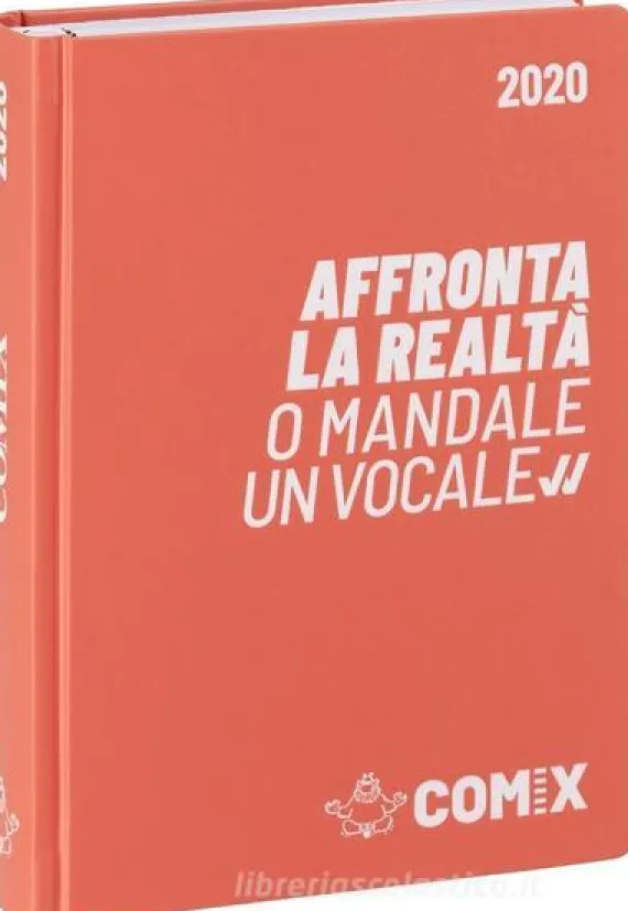 Comix 2019-2020. Agenda 16 mesi. Salmone e bianco
