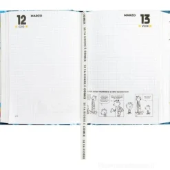 Comix 2025-2026. Agenda 16 mesi standard. Metal Fluid