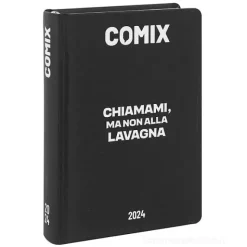 Comix 2023-2024. Agenda 16 mesi standard. Nero e bianco (Lavagna)
