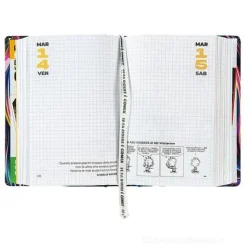 Comix 2024-2025. Agenda 16 mesi standard. Swirls