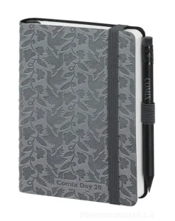 Comix Day 2020 Special Edition. Agenda 12 mesi mignon con matita. Grigio