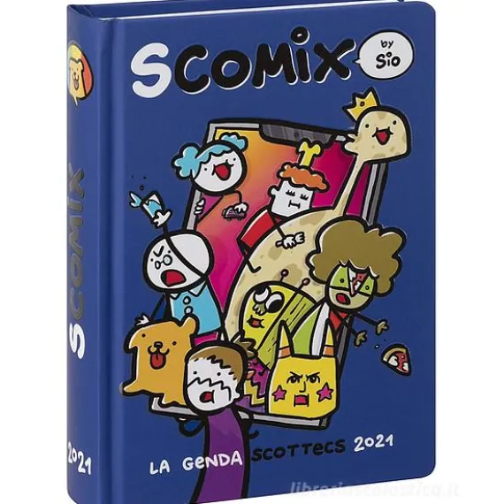 Comix 2020-2021. Diario agenda 16 mesi medium Scottecs by Sio. Blu