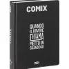 Comix 2020-2021. Diario agenda 16 mesi mignon plus. Nero e argento
