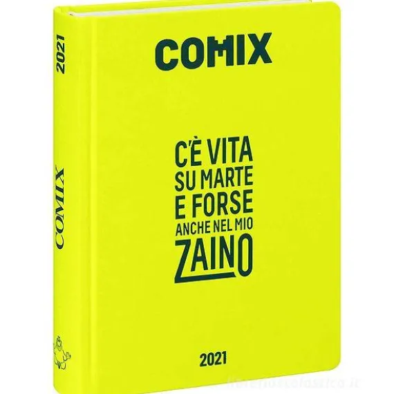 Comix 2020-2021. Diario agenda 16 mesi mignon plus. Giallo neon