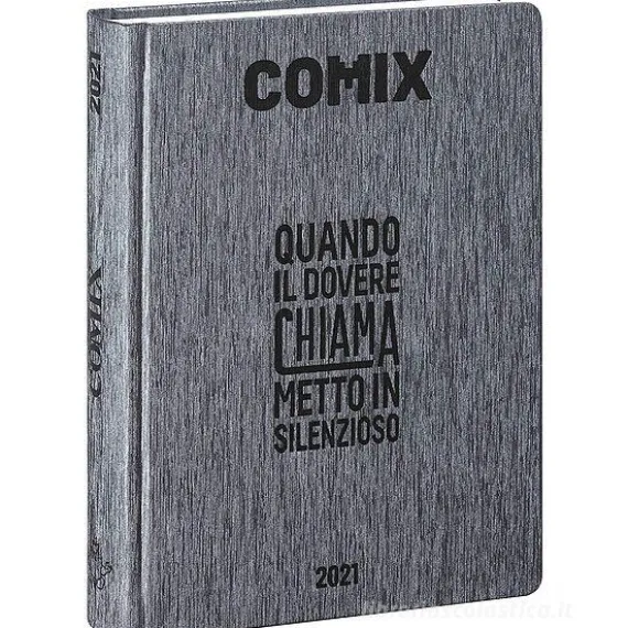 Comix 2020-2021. Diario agenda 16 mesi mini. Nero