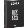Comix 2020-2021. Diario agenda 16 mesi standard. Nero e bianco