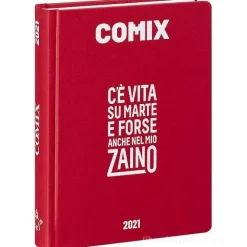 Comix 2020-2021. Diario agenda 16 mesi standard. Rosso