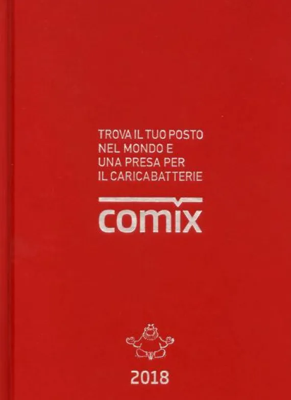 Comix 2018. Diario 16 mesi mignon rosso