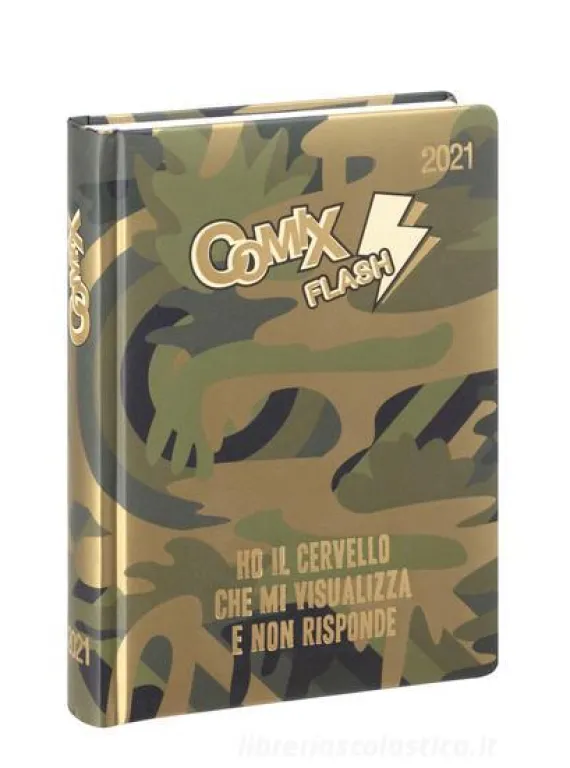 Comix Flash 2020-2021. Diario agenda 13 mesi. Verde