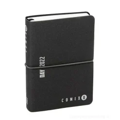 Comix U Day 2022. Agenda giornaliera 12 mesi mini. Antracite metallizzato