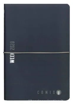 Comix U Week 2020. Agenda 12 mesi medium. Blu