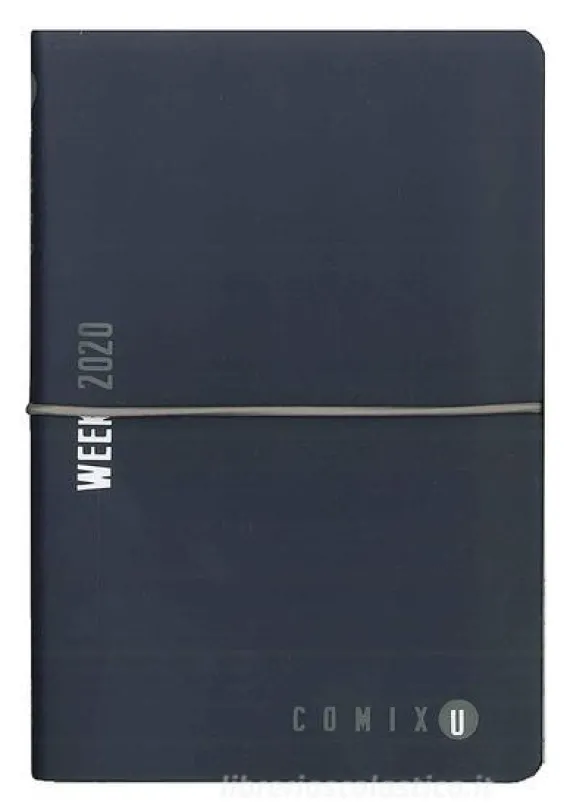 Comix U Week 2020. Agenda 12 mesi medium. Blu