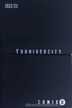 Comix U Younivercity Medium Agenda 2022/2023 settimanale 13 mesi. Nero e bianco