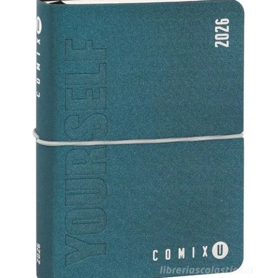 Comix U Yourself Mini Agenda 2025-2026 giornaliera 16 mesi. Blu