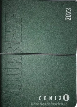 Comix U Yourself Mini Agenda 2022/2023 giornaliera 16 mesi. Grigio verde metallizzato