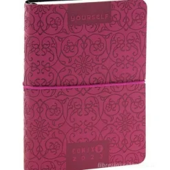 Comix U Yourself Mini Agenda 2022-2023 giornaliera 16 mesi. Special Edition. Fucsia motivo floreale