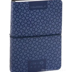 Comix U Yourself Mini Agenda 2022-2023 giornaliera 16 mesi. Special Edition. Blu motivo geometrico