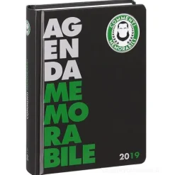Commenti Memorabili 2018-2019. Agenda 16 mesi mini. Nero