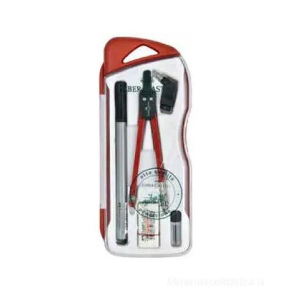 Compasso profilato in ottone e accessori (colori assortiti)