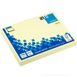 Confezione 12 blocchetti da 100 notes adesivi gialli mm 100x75