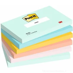 Confezione 6 blocchetti notes adesivi colorati Post-It Beachside mm 76x127