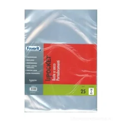 Confezione 25 Buste a U trasparenti A3 - Upoket cm 30x42