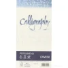 Confezione 25 buste carta pergamena Calligraphy cm 11x22 gr 90 colore sabbia