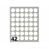 Confezione 10 buste da 10 fogli formato A6 etichette autoadesive 18mm carta bianca Markin
