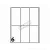 Confezione 10 buste da 10 fogli formato A6 etichette autoadesive 73x37mm carta bianca Markin