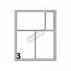 Confezione 10 buste da 10 fogli formato A6 etichette autoadesive 83x53mm carta bianca Markin